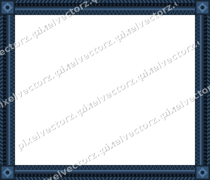 Decorative picture frame border in dark blue with diagonal band