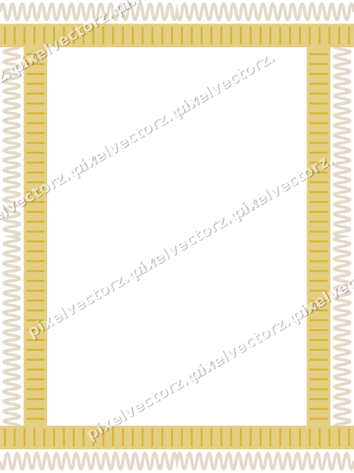 Decorative picture frame border in lime and yellow with wave band