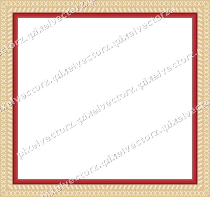 Decorative picture frame border in dark green with diagonal band