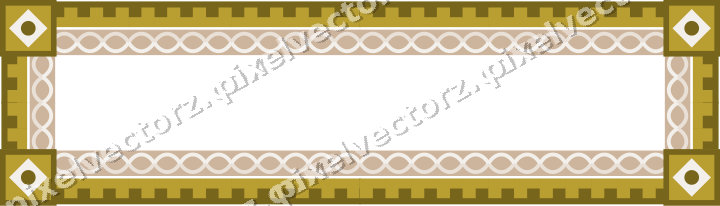 Decorative picture frame border in amber with step band