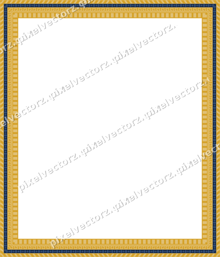 Decorative picture frame border in dark blue with diagonal band