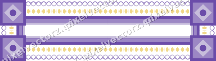 Decorative picture frame border in amber and purple with guilloche