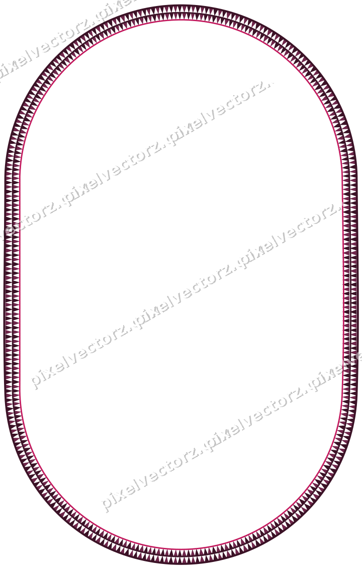 Decorative line art frame in lime and pink with label plaque