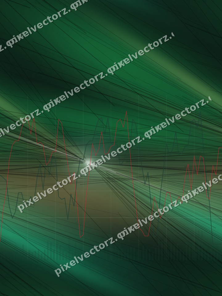 Nahtloser Neon Diagramm Hintergrund in Grün und Rot
