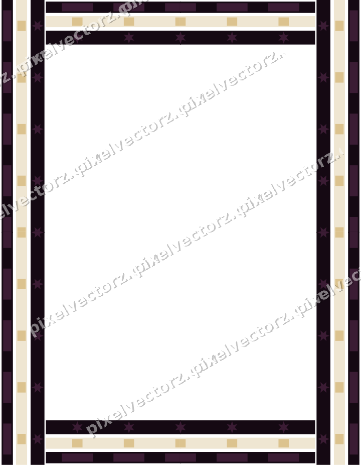 Decorative picture frame border in dark magenta and amber with dentil