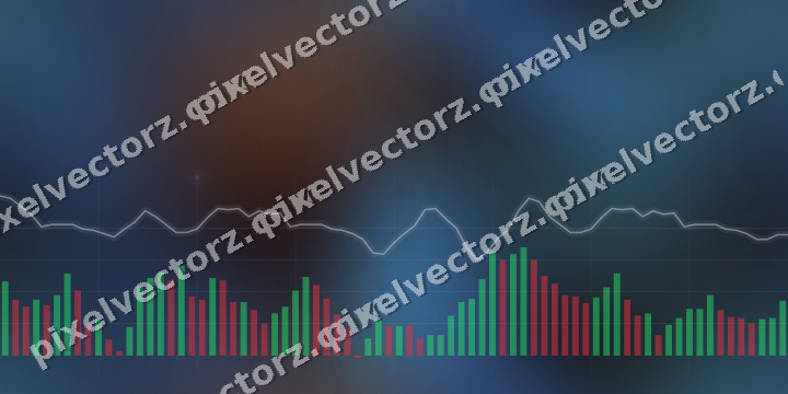 Nahtloser Neon Diagramm Hintergrund in Blau und Rot