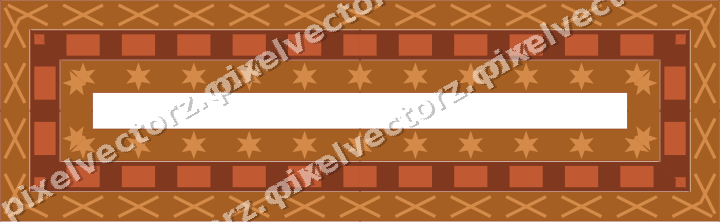 Decorative picture frame border in orange and amber with dentil
