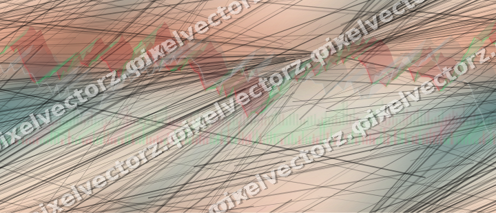 Nahtloser Pastell Diagramm Hintergrund in Dunkelpetrol und Orange