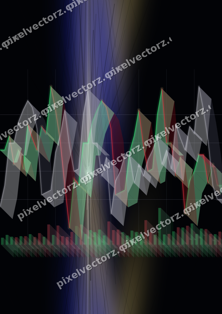 Nahtloser Neon Diagramm Hintergrund in Blau und Bernstein