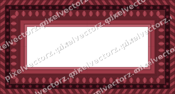 Decorative picture frame border in dark pink with diagonal band
