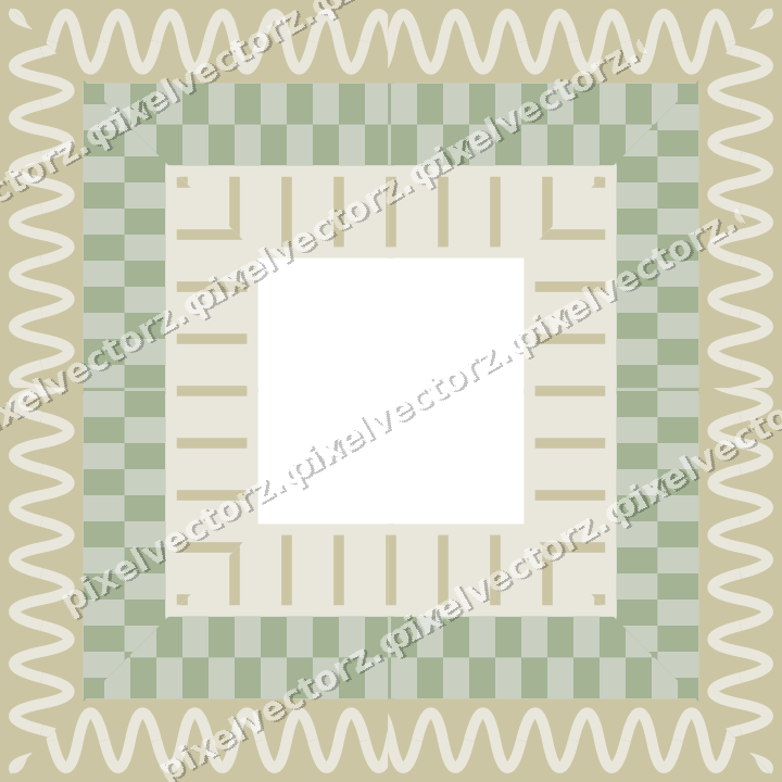 Decorative picture frame border in dark magenta with wave band