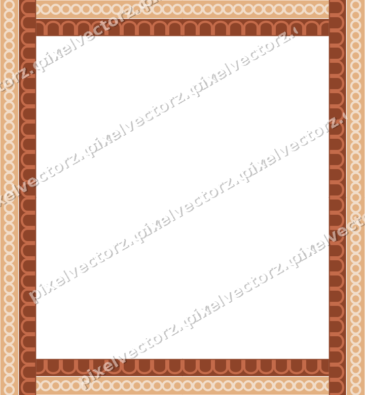 Decorative picture frame border in dark teal with ring chain