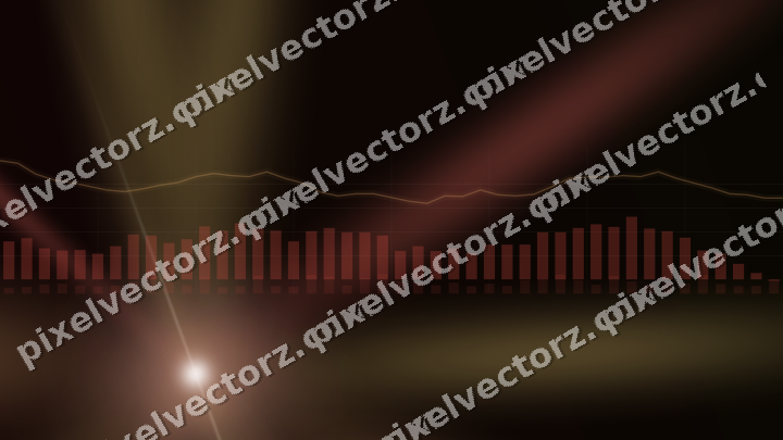 Leuchtender Neon Diagramm Hintergrund in Rot und Orange