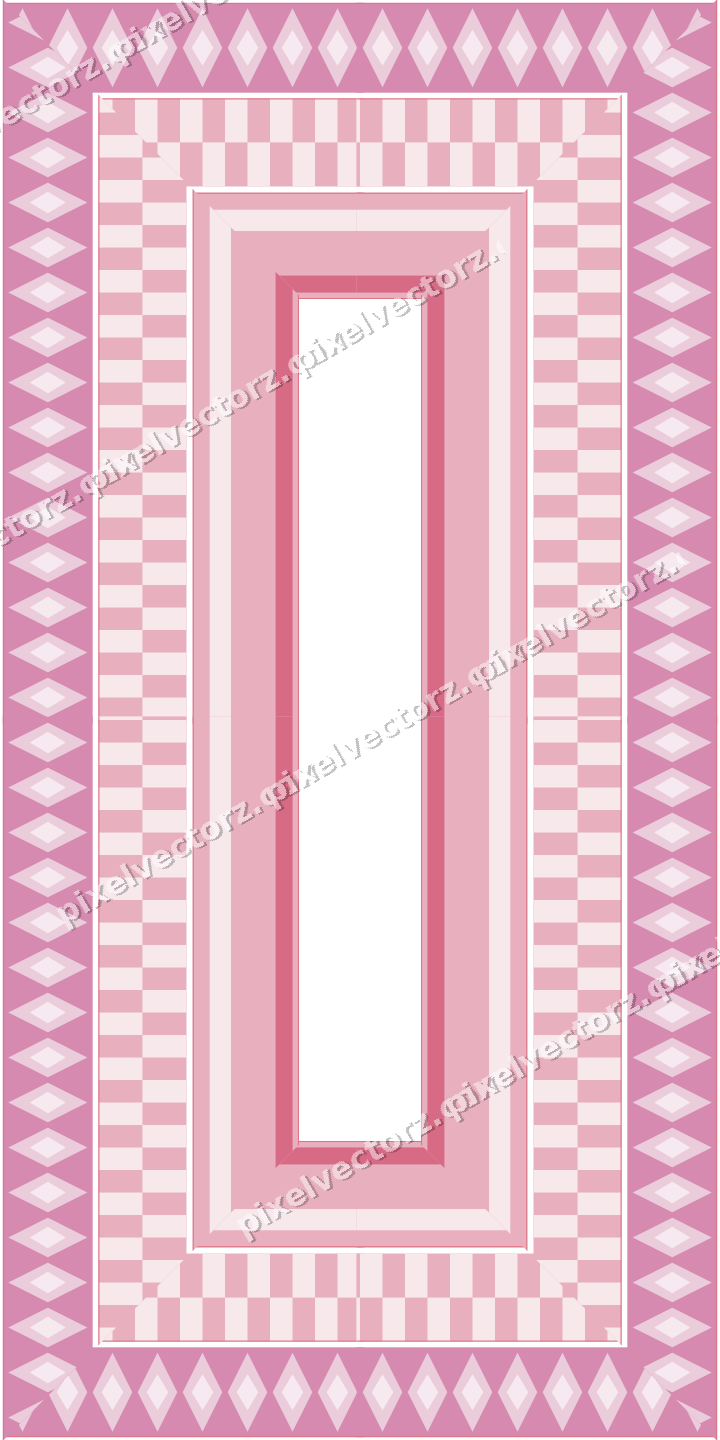 Decorative picture frame border in pale pink with diamond band