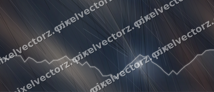 Nahtloser Neon Diagramm Hintergrund in Dunkelblau und Orange