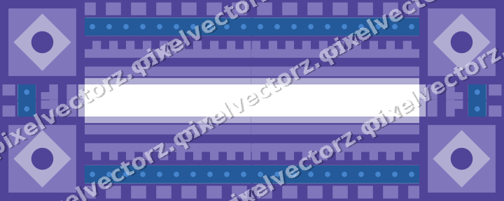 Decorative picture frame border in blue and cyan with dot row