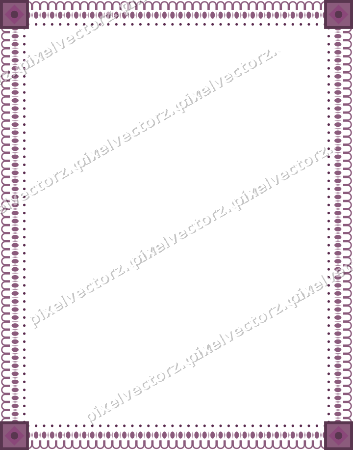 Decorative picture frame border in dark magenta with egg and dart