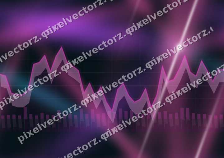 Nahtloser Neon Diagramm Hintergrund in Magenta und Violett