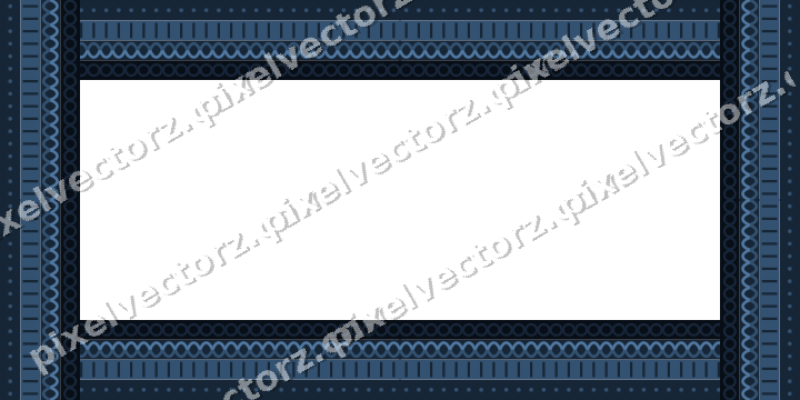 Decorative picture frame border in dark blue and orange with guilloche