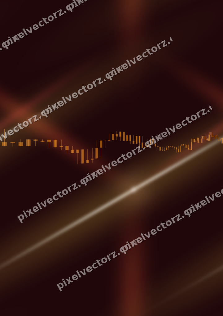 Nahtloser Neon Diagramm Hintergrund in Orange und Bernstein