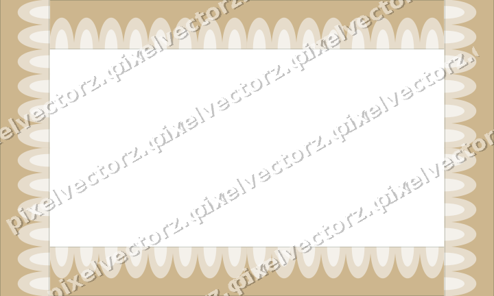 Decorative picture frame border in dark red with scale band