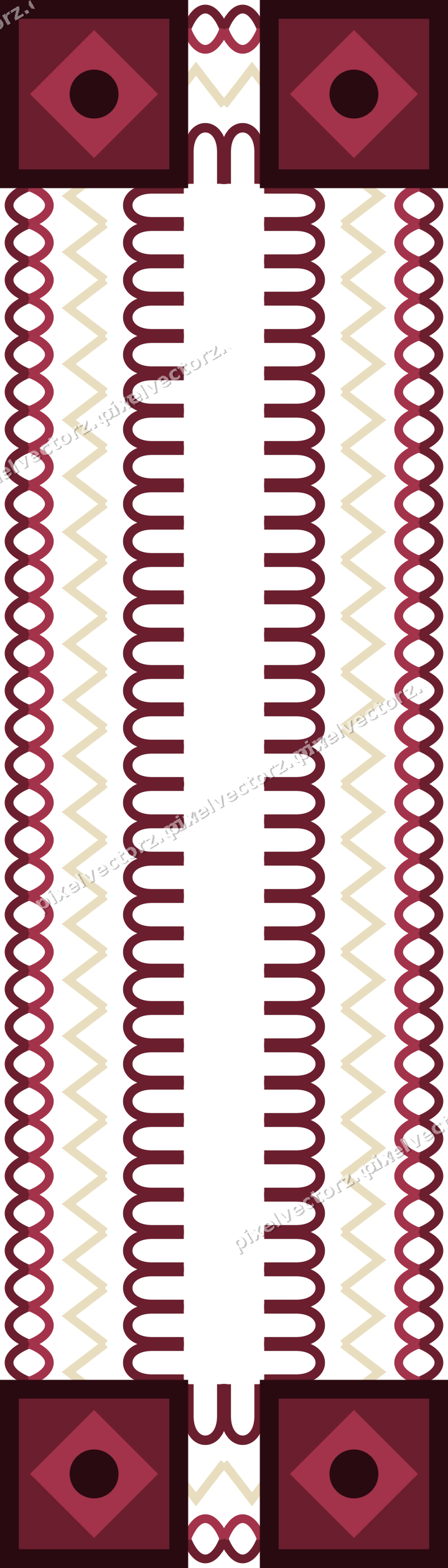 Decorative picture frame border in dark pink and red with guilloche