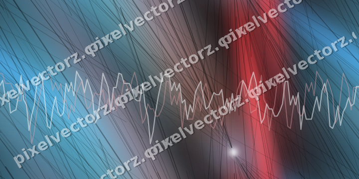 Nahtloser Neon Diagramm Hintergrund in Blau und Rot