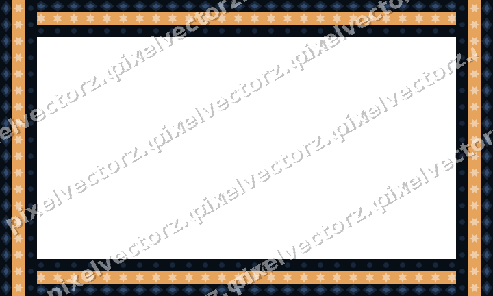 Decorative picture frame border in dark blue with diamond band