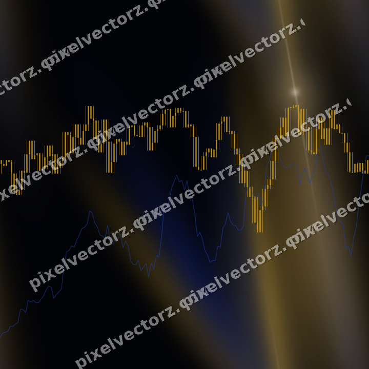 Nahtloser Neon Diagramm Hintergrund in Bernstein und Blau