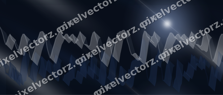 Nahtloser Neon Diagramm Hintergrund in Dunkelblau und Weiß