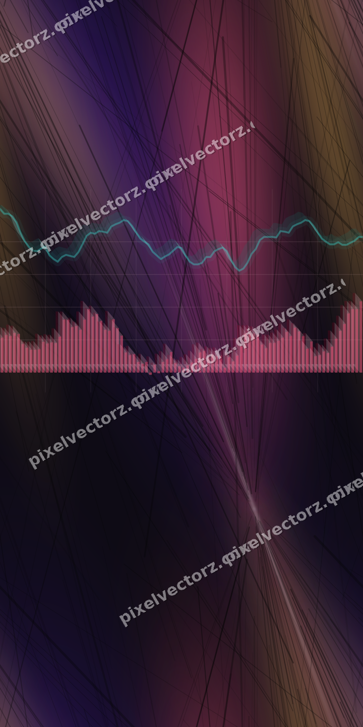 Nahtloser Neon Diagramm Hintergrund in Rosa und Bernstein