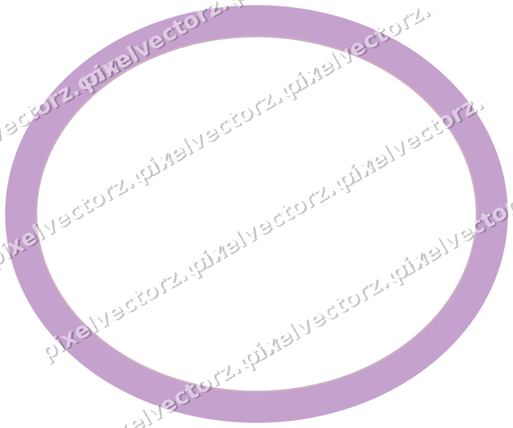 Decorative line art frame in purple and blue with oval and solid band
