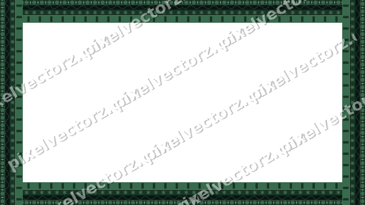Decorative picture frame border in dark green with egg and dart