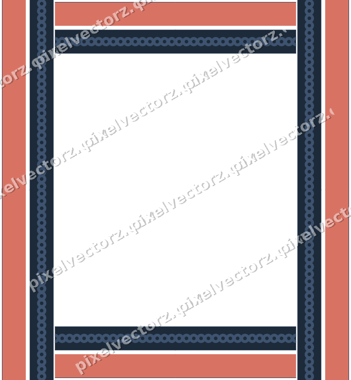 Decorative picture frame border in amber and green with ring chain