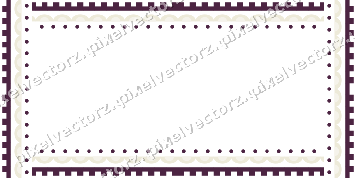 Decorative picture frame border in dark magenta with step band