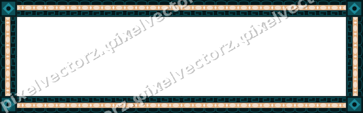 Decorative picture frame border in dark teal with arcade frieze