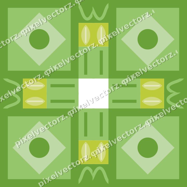 Decorative picture frame border in lime and yellow with leaf moulding