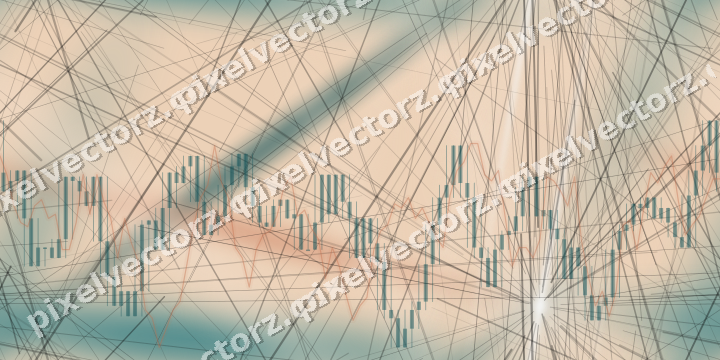 Nahtloser Pastell Diagramm Hintergrund in Dunkelpetrol und Orange