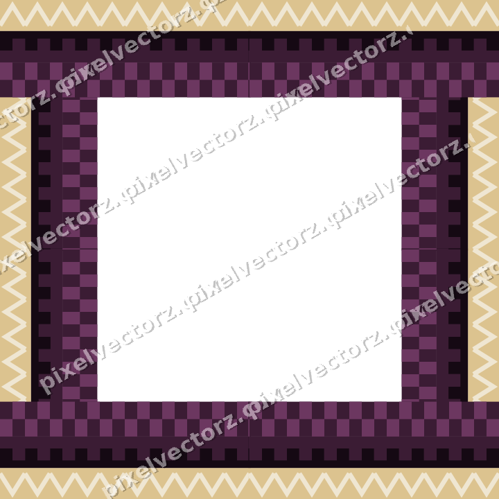 Decorative picture frame border in dark magenta with step band