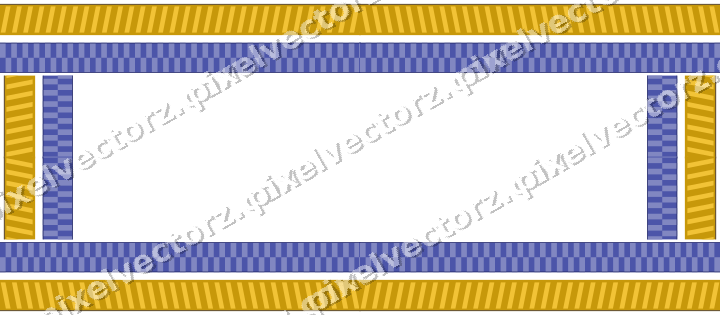 Decorative picture frame border in dark blue with diagonal band