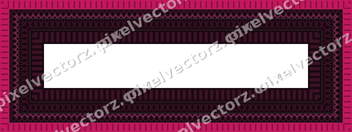 Decorative picture frame border in lime and pink with guilloche