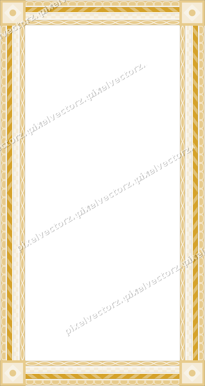 Decorative picture frame border in dark blue with arcade frieze