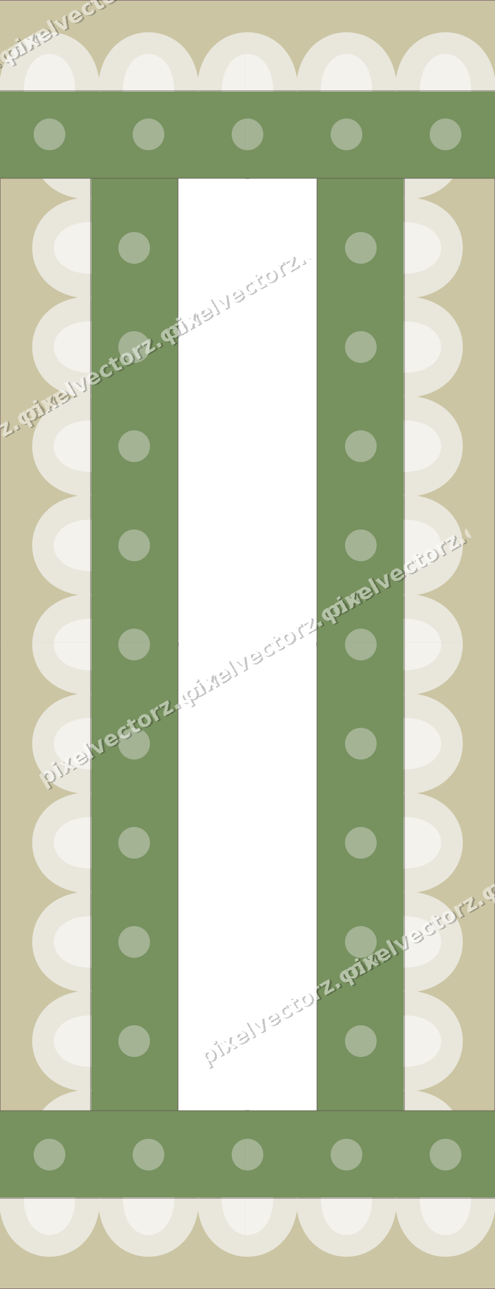 Decorative picture frame border in dark magenta with scale band
