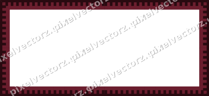 Decorative picture frame border in dark pink and red with step band