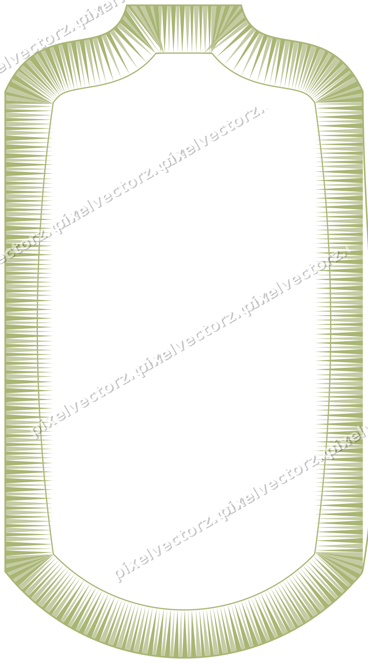 Decorative line art frame in lime and pink with label plaque