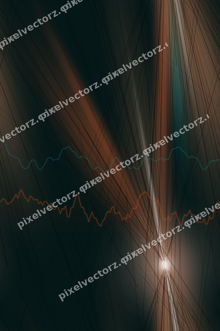 Nahtloser Neon Diagramm Hintergrund in Orange und Petrol