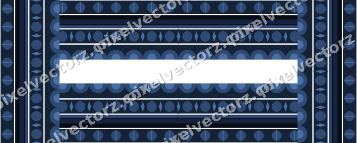 Decorative picture frame border in dark blue with leaf moulding