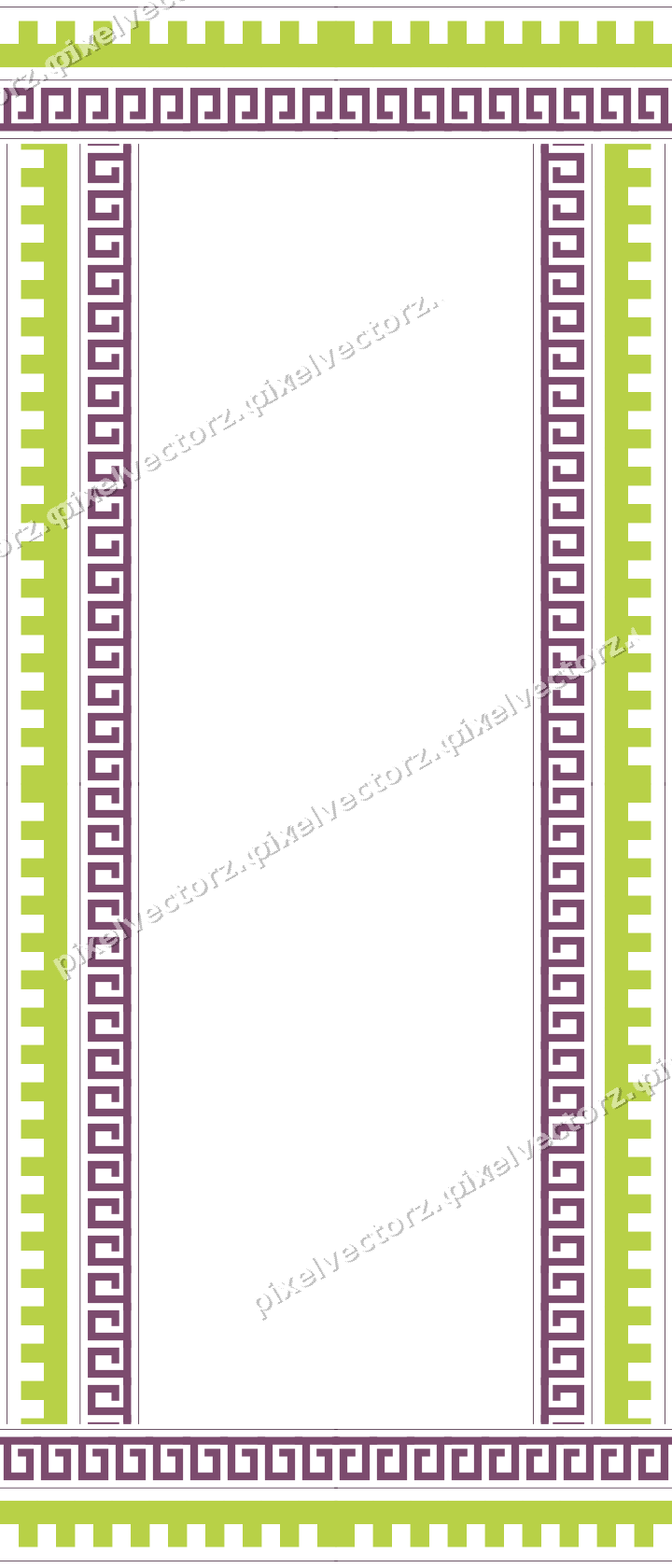 Decorative picture frame border in dark magenta with step band