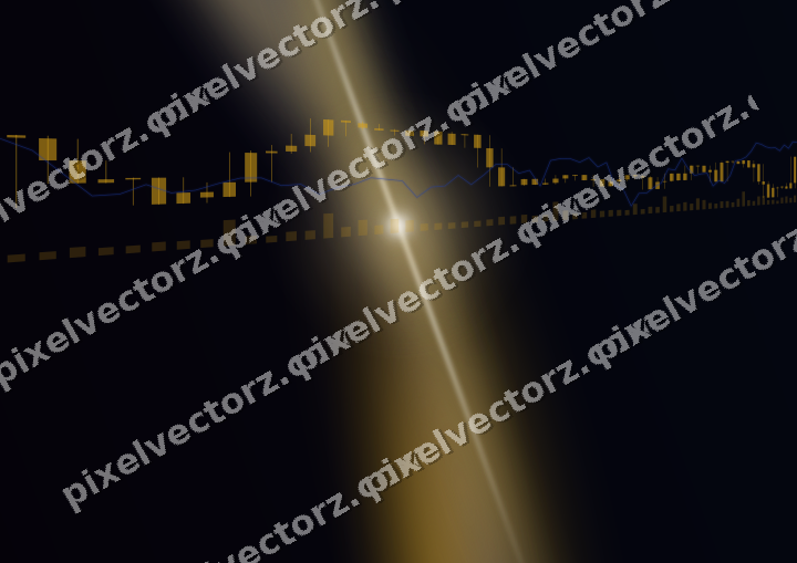 Leuchtender Neon Diagramm Hintergrund in Bernstein und Blau