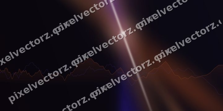Leuchtender Neon Diagramm Hintergrund in Orange und Blau
